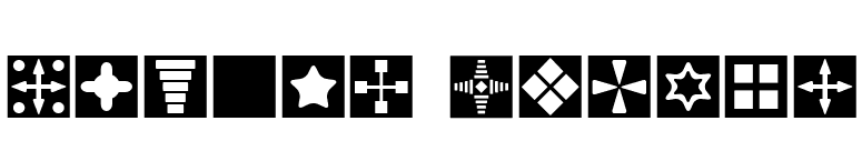 Square Things font preview