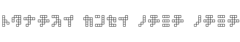 square type kana kana font preview
