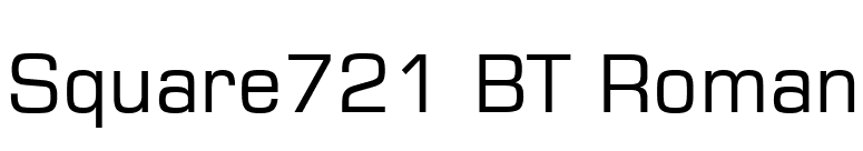 Square721 BT Roman font preview