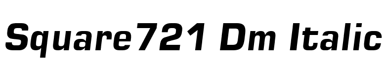 Square721 Dm Italic font preview