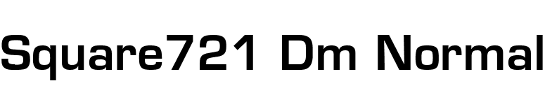 Square721 Dm Normal font preview