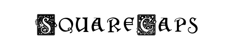 SquareCaps font preview