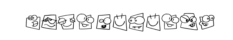 Squareheads font preview