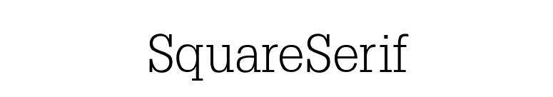 SquareSerif font preview