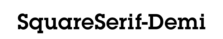 SquareSerif-Demi font preview