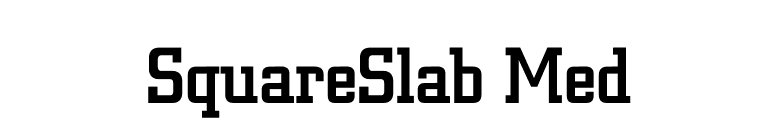 SquareSlab Med font preview