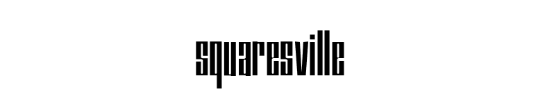 Squaresville font preview
