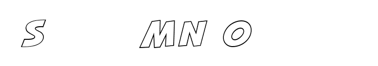 Squash MN Outline  font preview