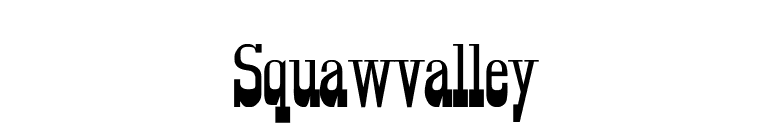 Squawvalley font preview