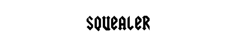 Squealer font preview