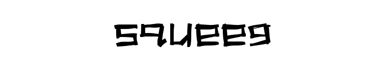 Squeeg font preview
