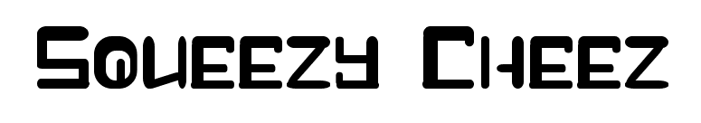 Squeezy Cheez font preview