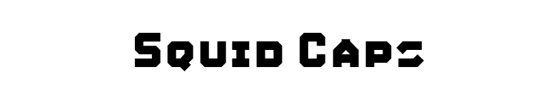 Squid Caps font preview