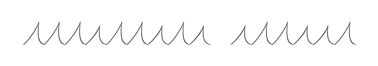 Squiggley Italic font preview