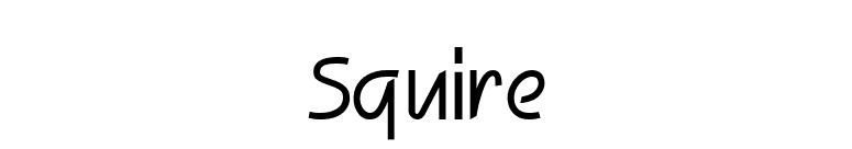 Squire font preview
