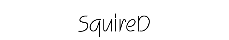 SquireD font preview
