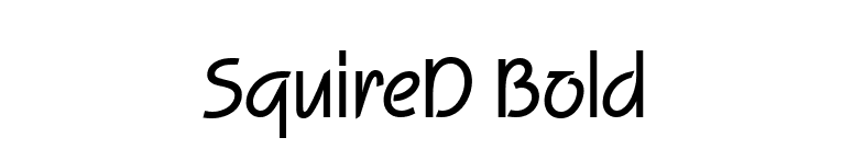 SquireD Bold font preview