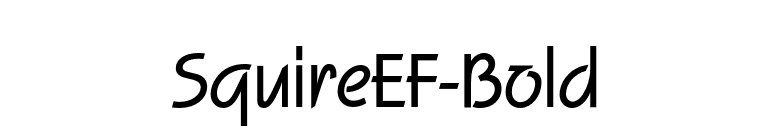 SquireEF-Bold font preview