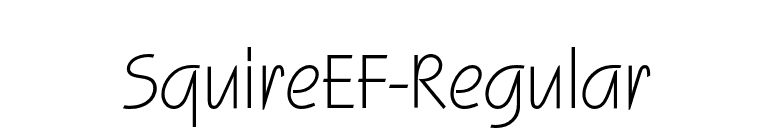 SquireEF-Regular font preview