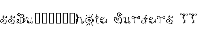 ssBuï¿¿ï¿¿hole Surfers tt font preview
