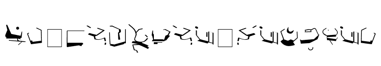 ST Bajoran Ancient font preview