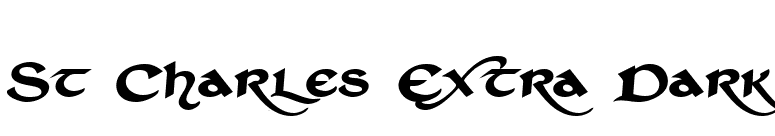 St Charles Extra Dark font preview