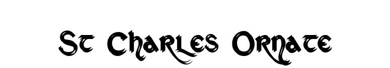 St Charles Ornate font preview