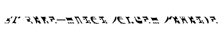 ST semi-canon Gothic Ferengi font preview