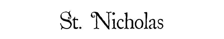 St. Nicholas font preview