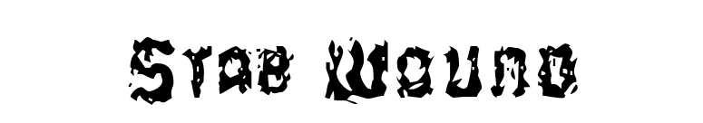 Stab Wound font preview