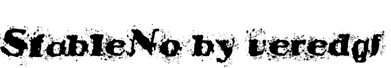 StableNo by veredgf font preview
