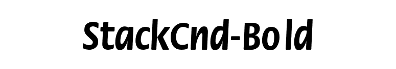 StackCnd-Bold font preview