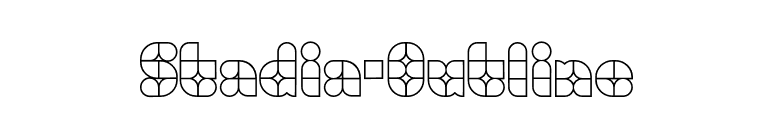 Stadia-Outline font preview