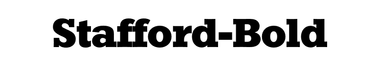 Stafford-Bold font preview