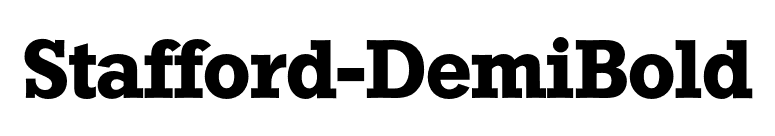 Stafford-DemiBold font preview