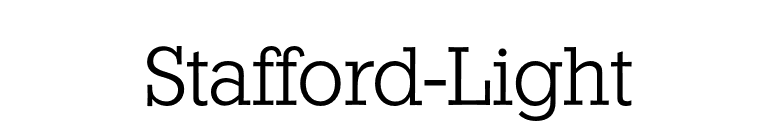 Stafford-Light font preview