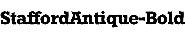 StaffordAntique-Bold font preview