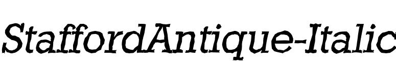 StaffordAntique-Italic font preview