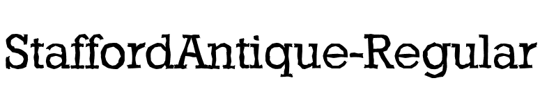 StaffordAntique-Regular font preview