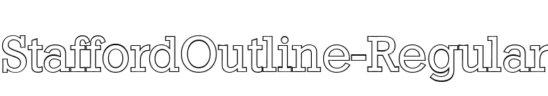 StaffordOutline-Regular font preview