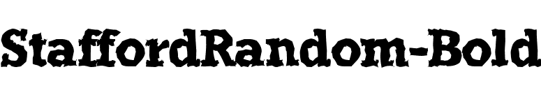 StaffordRandom-Bold font preview
