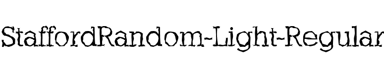 StaffordRandom-Light-Regular font preview
