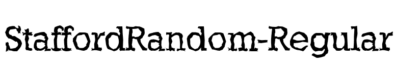 StaffordRandom-Regular font preview
