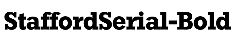 StaffordSerial-Bold font preview