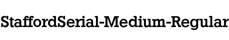 StaffordSerial-Medium-Regular font preview