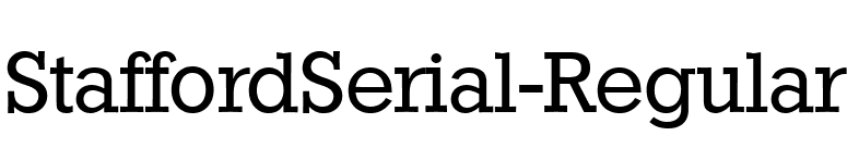 StaffordSerial-Regular font preview