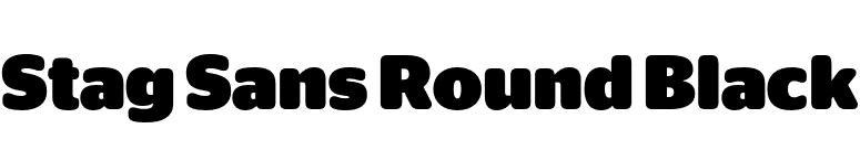 Stag Sans Round Black font preview