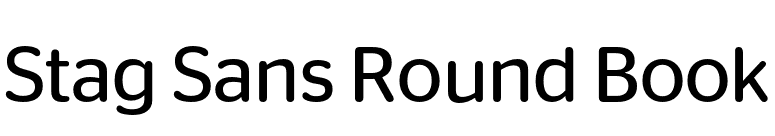 Stag Sans Round Book font preview
