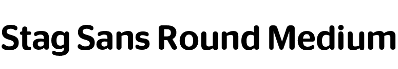 Stag Sans Round Medium font preview