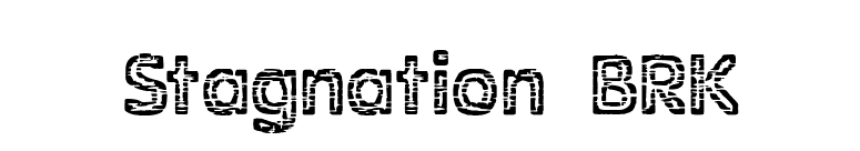 Stagnation BRK font preview